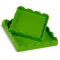 12" Green Scalloped Trays (LARGE ONLY)