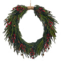 33" Berry  Pinecone and Pine Wreath