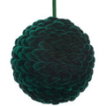 8" Braided Velvet Ball Ornament