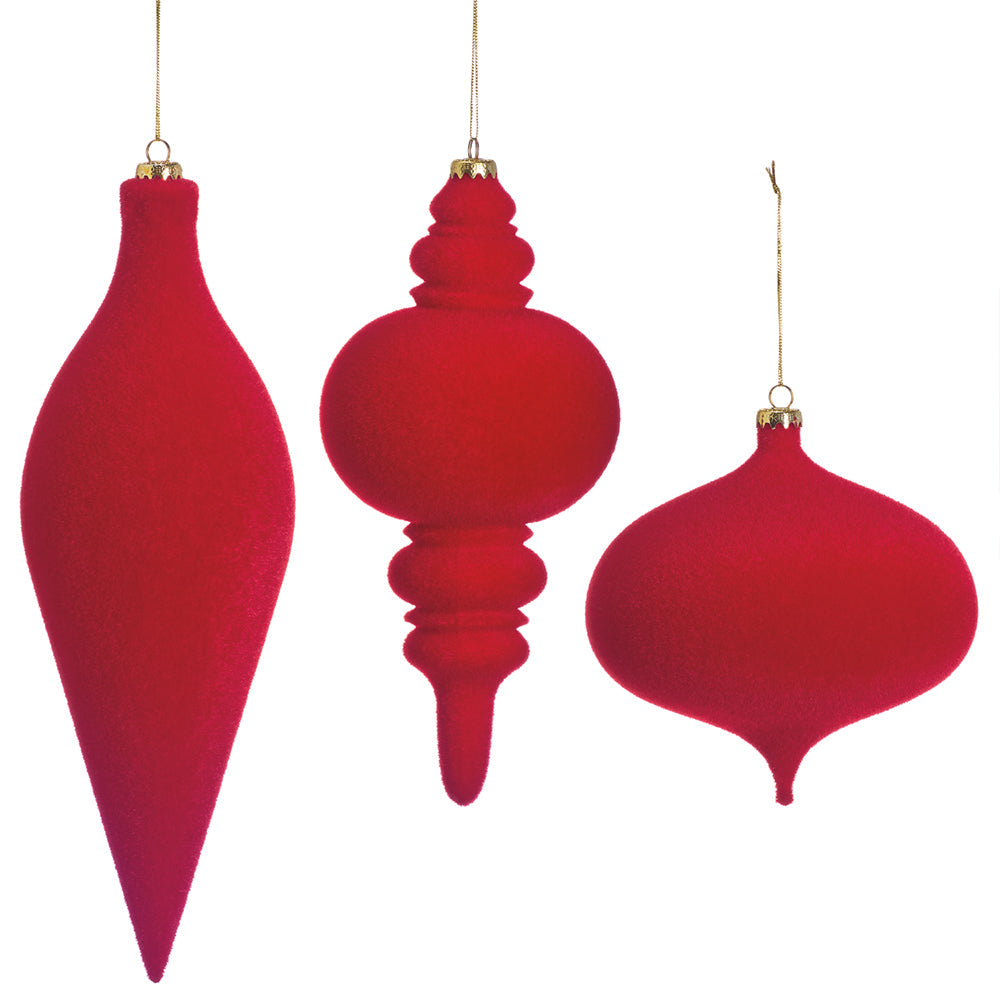 16" Oval Flock Plastic Ornament (OVAL ONLY)
