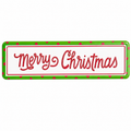 Merry Christmas Street Sign 14" x 4"